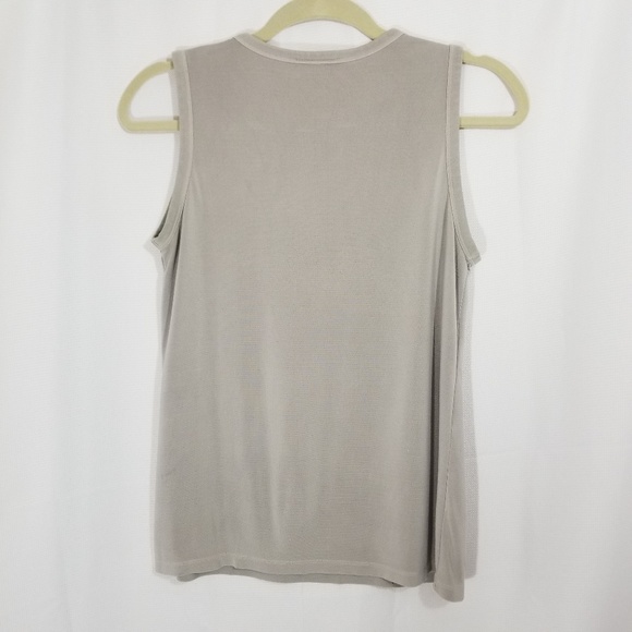Silk Tank Top Grey Ann Taylor - Picture 2 of 4